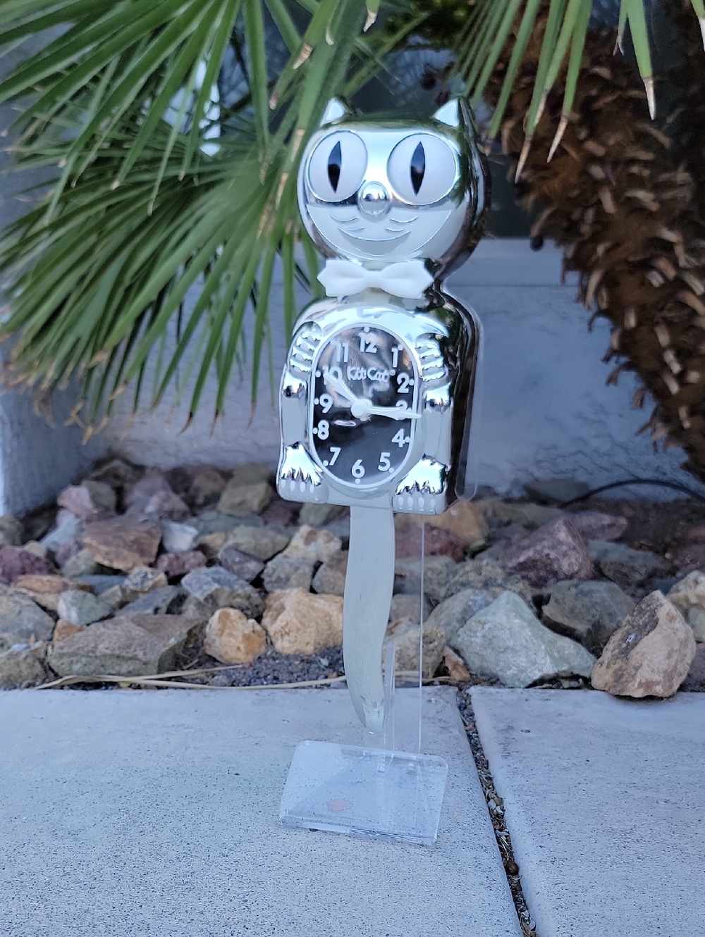 Millennium Kit-Cat Klock Rarest Kit Cat clock Chrome - Picture 7 of 13